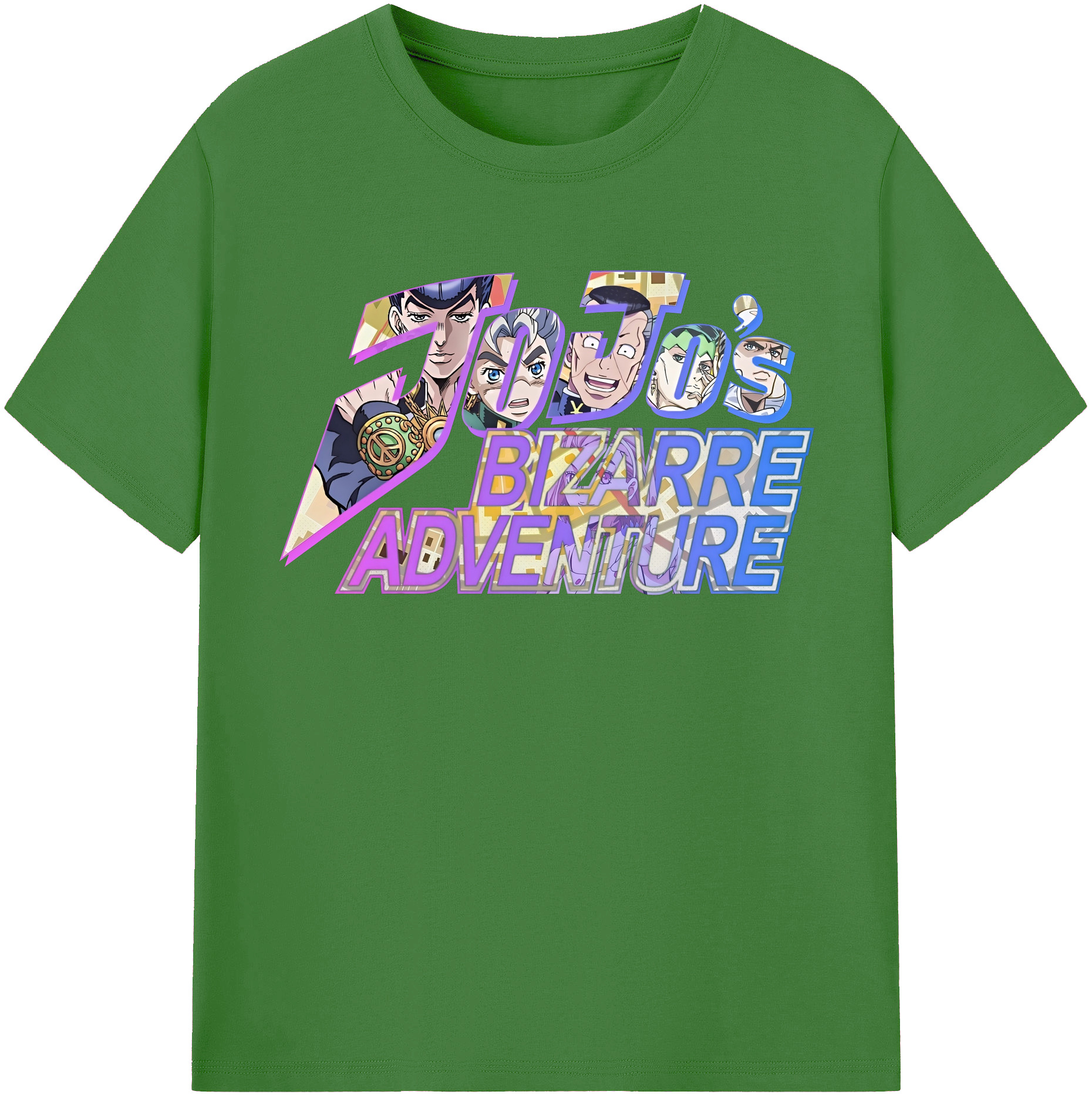 （画像用） ジョジョの奇妙な冒険 JoJo's Bizarre Adventure レディースカジュアルプリントTシャツ（綿100％）